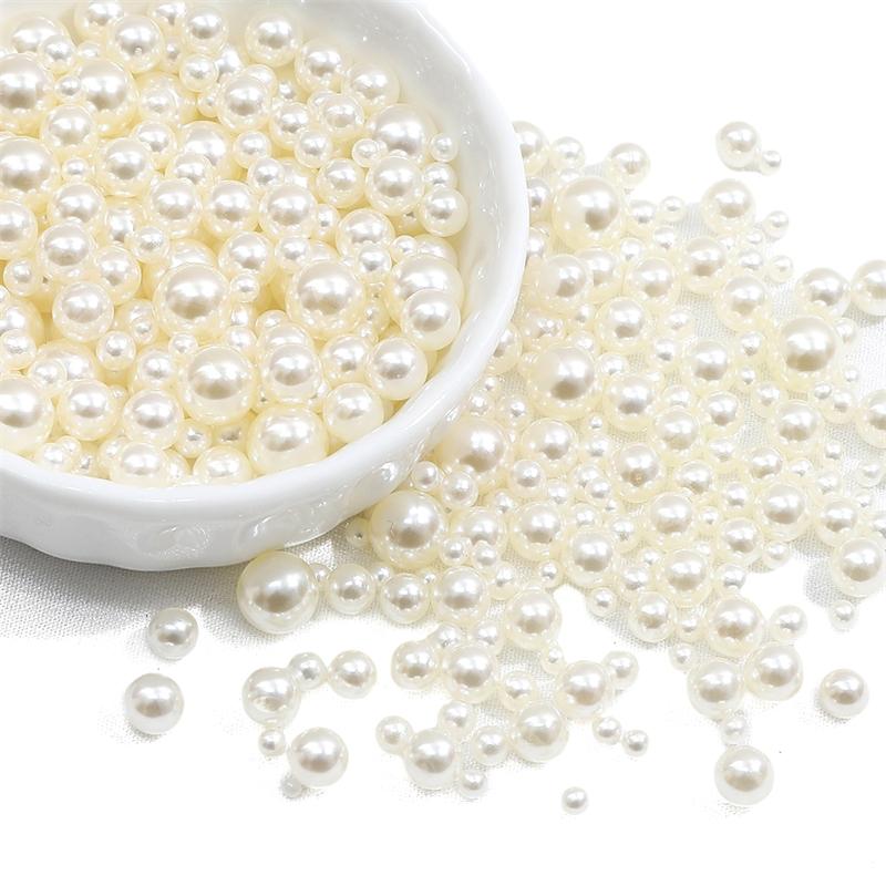 200 шт., 3-8 мм, цветные бусины из АБС-пластика, круглые искусственные жемчужные бусины для самостоятельного изготовления ювелирных изделий, украшения дома, художественный искусственный жемчуг для наполнителей ваз