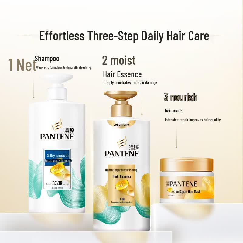 PANTENE Silky Smooth Anti-Dandruff Shampoo & Conditioner Set