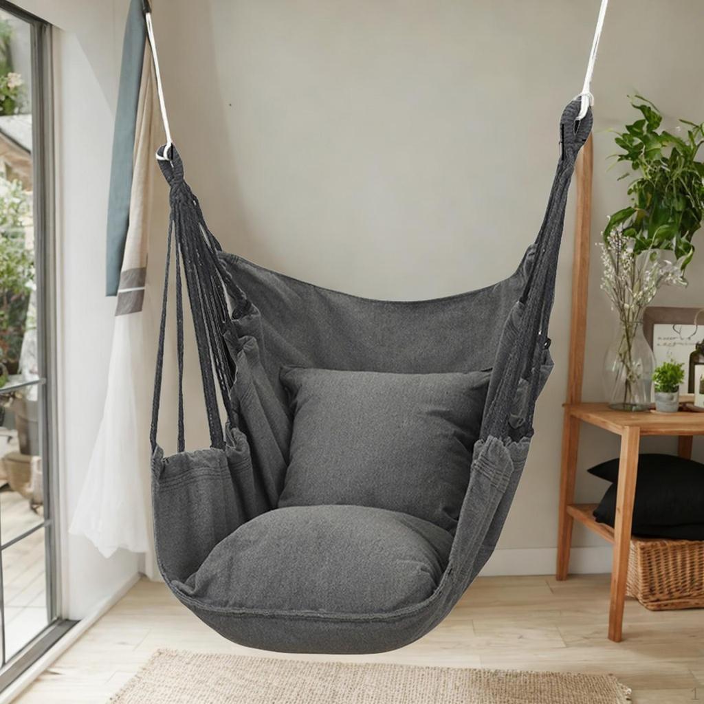 Кресло-гамак Складной Кемпинг для улицы и дома Подвесная веревка Макс. 250 кг Спальня