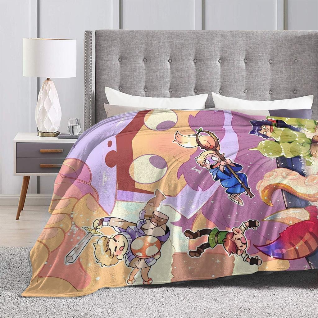 Dungeon Meshi Blanket Delicious in Dungeon Camping Flannel Bedding Throws For Outdoor Soft Warm Quality Bedspread Gift