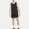 Nike Мужская баскетбольная майка Dri-Fit DNA с логотипом в стиле колор-блок, V-образный вырез, черная FQ3708010