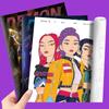 Новая книжка-раскраска с картинками K-Pop Охотники на демонов, 36 страниц, 24*17 см, Аниме, Периферия, Линейный рисунок, Раскраска, Детский альбом, Раскрашивание, Рисование