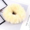 Scrunchies Fur Hair Ties Fuzzy Fur Band Rope Wristband Ring Ponytail Holder Accessories for Women Girls Multi-colored