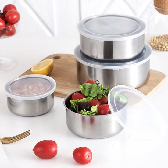 5 шт. миска для хранения продуктов, легко чистящаяся, износостойкая раковина из нержавеющей стали для домашней кухни, ресторана