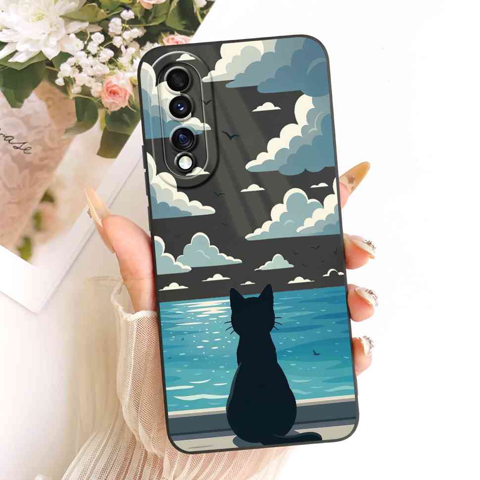 2022 For Huawei Honor 70 Pro Case Stylish Rabbit Pattern Cover Soft Silicone Casing For Honor70 Hono 70 Pro Back Cover Bumper