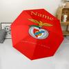 Custom Name Benfica Theme Automatic Umbrella, Lightweight & Portable, 8 Rib, Perfect for Outdoor Travel, Birthdays, Christmas, Gifts.