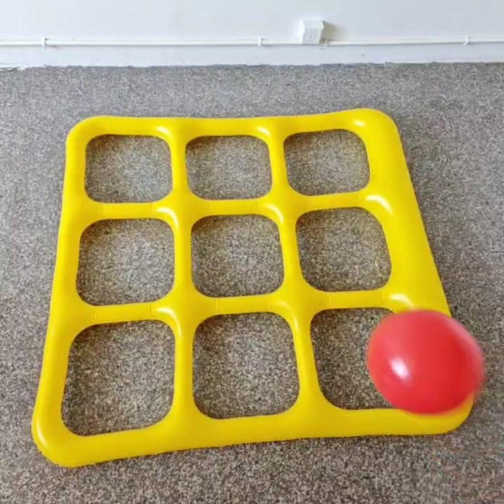 with Inflator Pump Inflatable Pool Toy Set Portable Inflatable Water Toss Game 2-10 Players