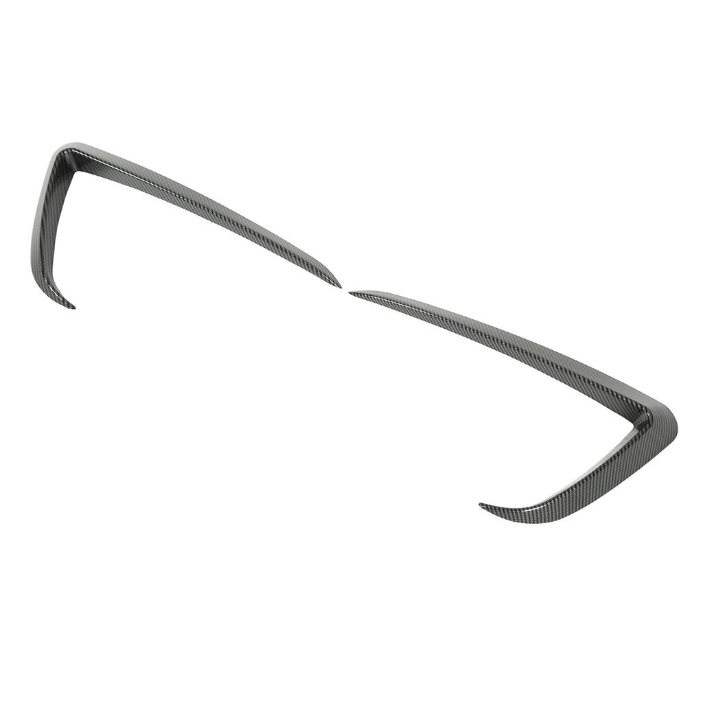 2PCs Front Bumper Wind Knife Front Bumper Blade Trim Replacement for Tesla Model Y 2020‑2022 Carbon Fiber Style