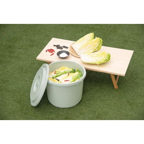 Контейнер для засолки TONBO Shinki Gosei с крышкой, Тип 10, Серый, Диаметр 30см x Высота 24см, Сделано в Японии