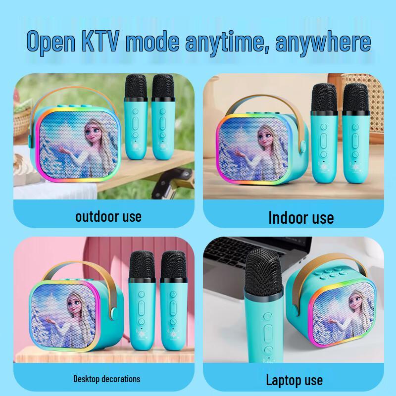 Disney Беспроводной KTV Микрофон и Набор Динамиков