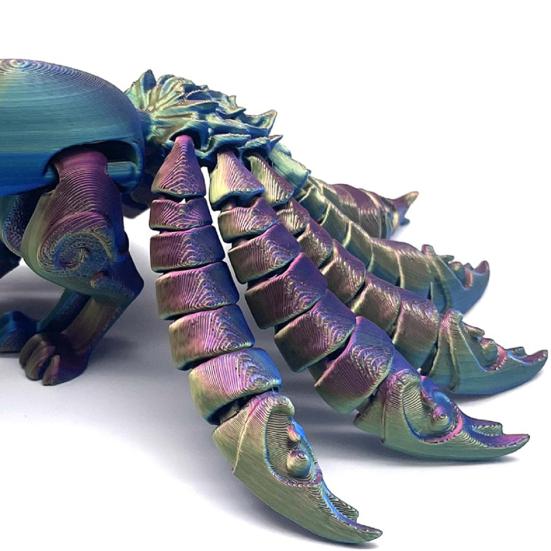 Nine-tailed Fox Action Figure Multi-jointed Movable 3D Printed Fox Model Articulated Animal Figurine Desktop Decoration Kids Adults Gift