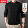 Men's 100% Pure Wool Machine Washable Half-High Collar Sweater