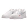 Nike Air Force 1 Low White Wolf Grey Crimson Mini Swoosh (GS) Детские кроссовки Wolf-Grey-Crimson FD9772-100