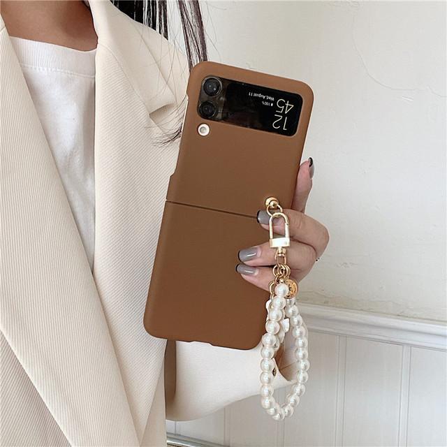 For Samsung Galaxy Z Flip 3 5g Cute 3d Angel Bracelet Matte Pc Cover Case For Samsung Zflip3 Zflip 3 Phone Case Fundas