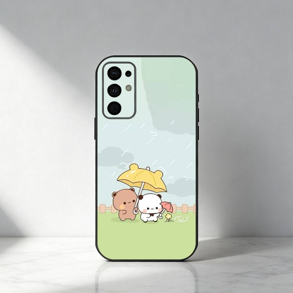 Cute BuBu D-DuDu  Phone Case For Samsung S25,S24,S21,S22,S23,S30,Ultra,S20,Plus,Fe,Note,5G Black Cover