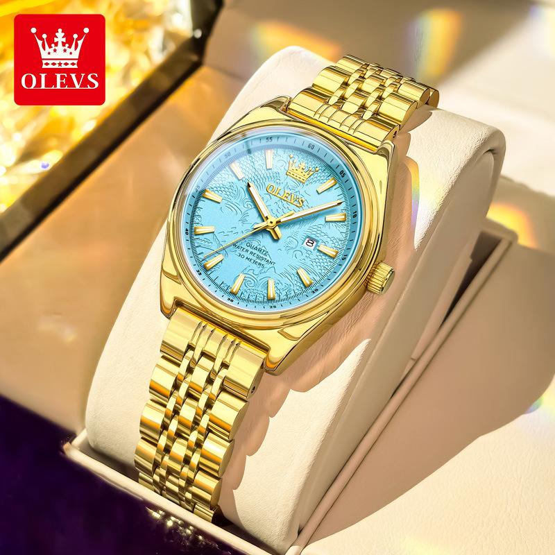 Watches Woman Elegant Quartz Watch Waterproof Luminous Stainless Steel Date Watches Woman Bracelet Gifts Box