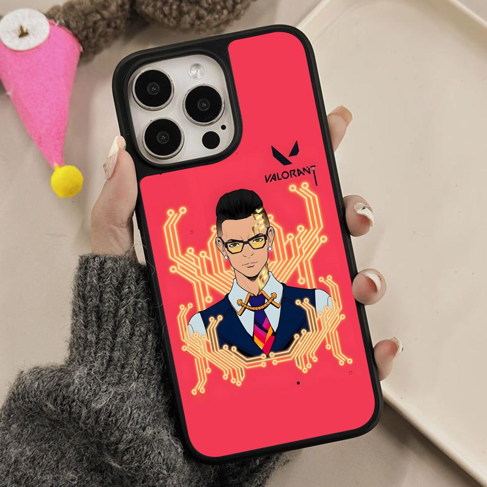 Valo Chamber Phone Case for iPhone 17 16 15 14 13 12 11 Air Pro Max Plus Matte Surface Cover