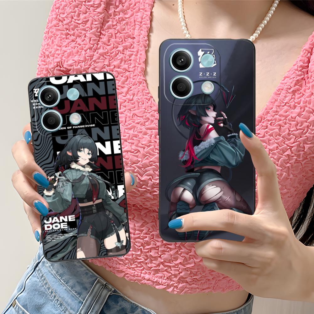 Чехол для телефона Zenless Zone Zero Jane Doe для Xiaomi Redmi 15 14 13 12 A5 3 2 1 C Plus 4G 5G Цветной печатный чехол Роскошный чехол