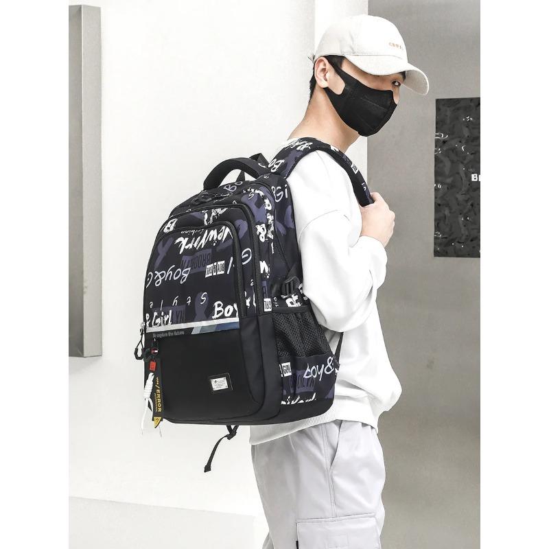 Подростковые школьные сумки для мальчиков, школьный рюкзак для учеников средней школы, рюкзак для путешествий на открытом воздухе, большой студенческий рюкзак для ноутбука, подростковый рюкзак для книг