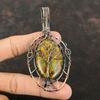 Tree Of Life Fruit Jasper Pendant Copper Wire Wrapped Gemstone Pendant Copper Jewelry For Gift Handmade Stylish Pendant Tree Of Life Jewelry