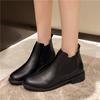 Модные женские кожаные зимние ботильоны на среднем каблуке, дизайнерская модная повседневная обувь для ходьбы, женская тенденция 2025 года, новые зимние удобные теплые ботинки Mujer