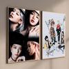 Girl Group Kpop B-Blackpink Canvas Painting Posters and Prints Wall Art Pictures for Living Room Decoration