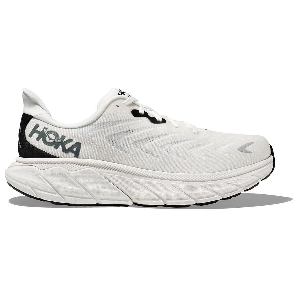 HOKA Arahi 6 2E Wide Blanc De Blanc Steel Wool Мужские кроссовки белые 1123196-BDBSW