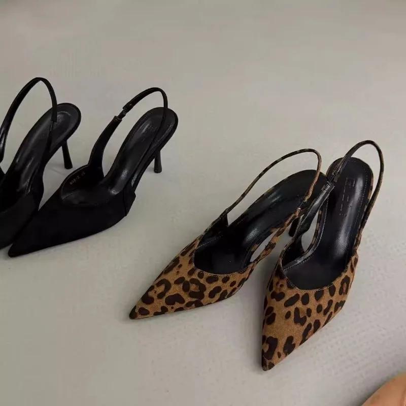 Women's Shoes Slingbacks Women's High Heels Fashion Slip On Office and Career Sexy Pointed Toe Closed Toe Sandals