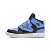 Кроссовки Air Sky Jordan 1 PS University Blue Kids, черные, белые BQ7197-041
