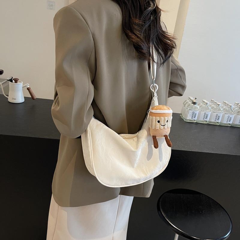 2024 летняя школьная сумка для поездок на работу через плечо, простая модная сумка-мессенджер, повседневная сумка-тоут в стиле ретро большой вместимости