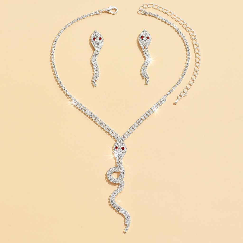 3PC Women's Fashion Claw Chain Series Design Earrings, Necklaces, Zircon Sets, Wedding Parties, Festival Gifts