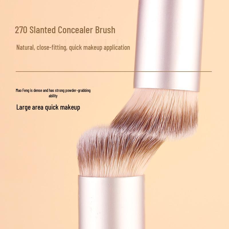 Xixi 270 Concealer Brush - Natural, Non-Absorbing, Easy-to-Use, Slanted Head, Traceless, Soft, Skin-Friendly X765