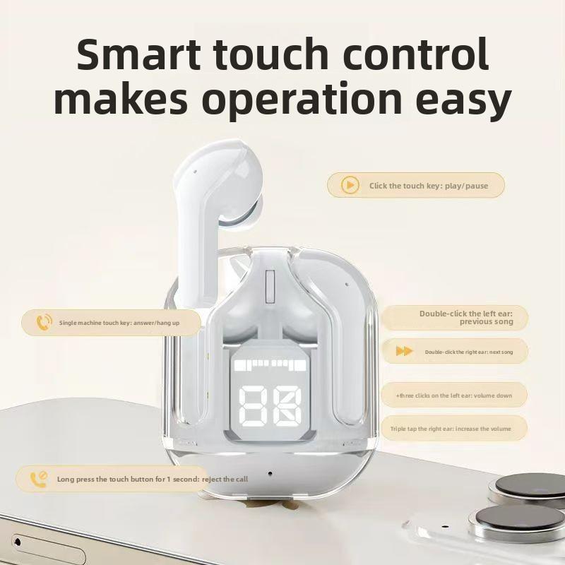 Наушники Bluetooth: Высококачественные беспроводные Bluetooth-наушники, Сверхдолгое время работы от аккумулятора, Спортивные Bluetooth-наушники