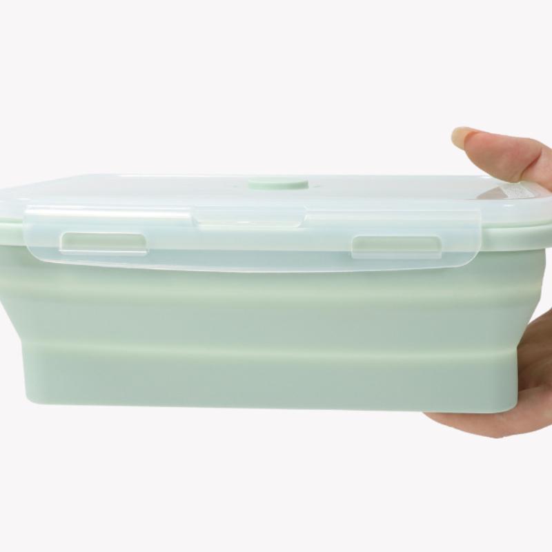1200 мл складной силиконовый пищевой контейнер портативный ланч-бокс Bento микроволновая печь домашняя кухня контейнеры для хранения еды на открытом воздухе коробка