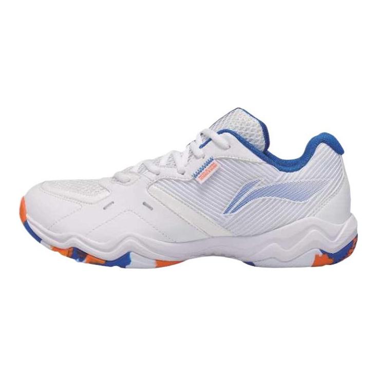 Li Ning Нескользящие, износостойкие, дышащие низкие бадминтонные кроссовки унисекс белые AYTS016-1