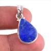Подвеска из натурального лазурита ручной работы из чистого серебра 925 пробы 1,25 дюйма e6l37