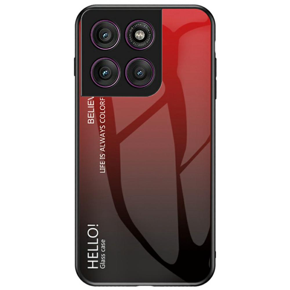 Для Motorola Edge 60 Pro 5G Чехол Защита от царапин Закаленное стекло+ПК+ТПУ Чехол для телефона