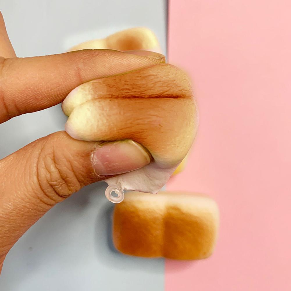 Bread Knead Milk Brick Slow Rebound Wet Soft Suction Simulation Cute Decompression Pinch Bread J7F8