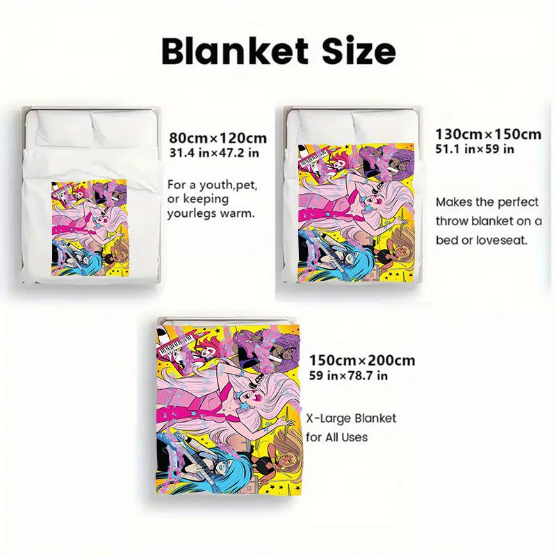 Jem 2D Flat Pattern Flannel Blanket High quality All Seasons Warmth and Comfort Perfect for Christmas Gifts.DMT0925117