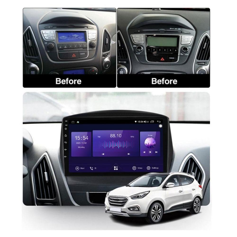 9 "Android автомобильное стерео радио для Hyundai IX35 Tucson 2 LM 2009-2015 автомобильный мультимедийный плеер DVD колонки головное устройство аудио WIFI 1 + 16 ГБ