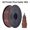 1KG Color 3D Printers Pla Cables 1.75mm Printer Filament 3D Printing Cables 3D Printer Accessory 3D Printer Easy To Print