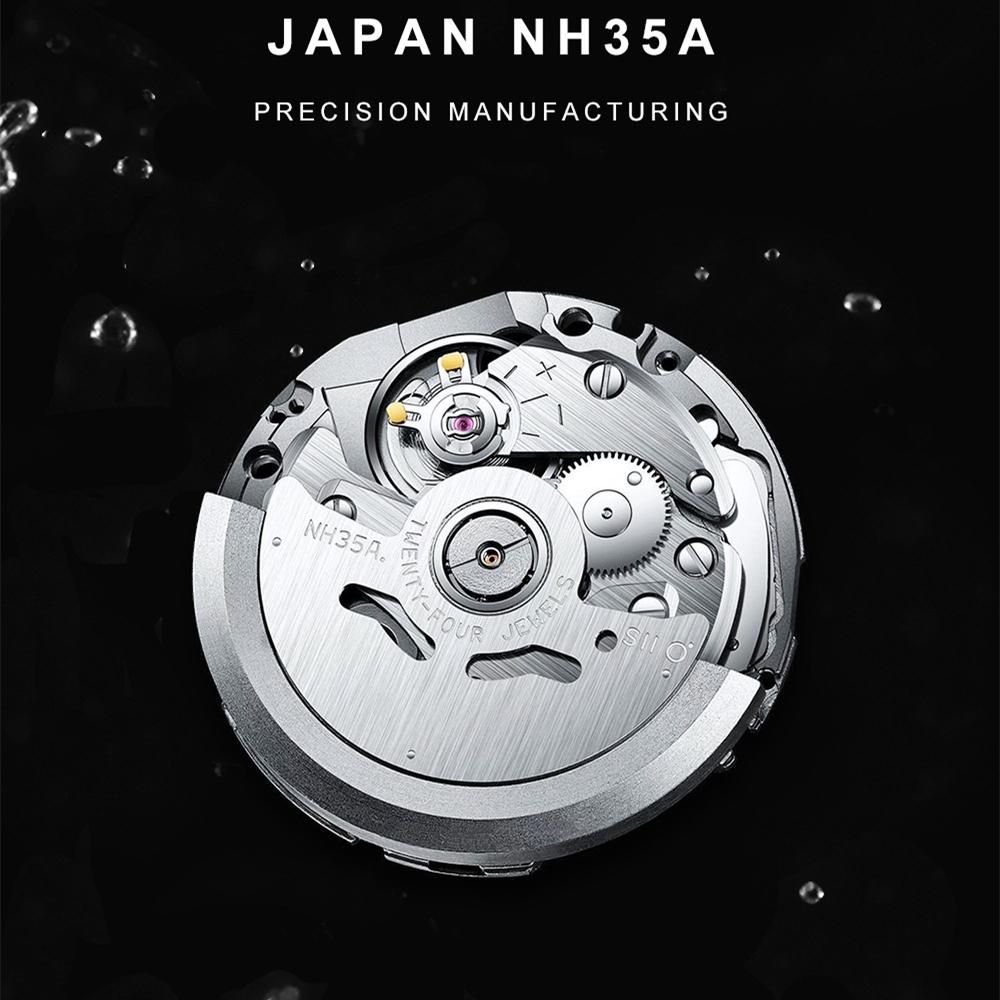 Cadisen Новые роскошные мужские часы высшего бренда с коробкой 200 м/660 футов водонепроницаемые автоматические мужские механические часы NH35