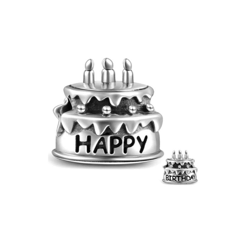 Оригинальный медный кулон-шарм в виде сердца любви для семьи, звезда, торт, бутылка вина, бусина, подходит для браслета, женские украшения DIY, подарок