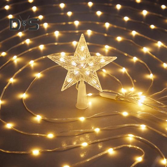 Рождественская елка каскадные мерцающие огни 8 режимов Регулируемая функция таймера Водонепроницаемый Простая установка каскадные мерцающие огни для елки