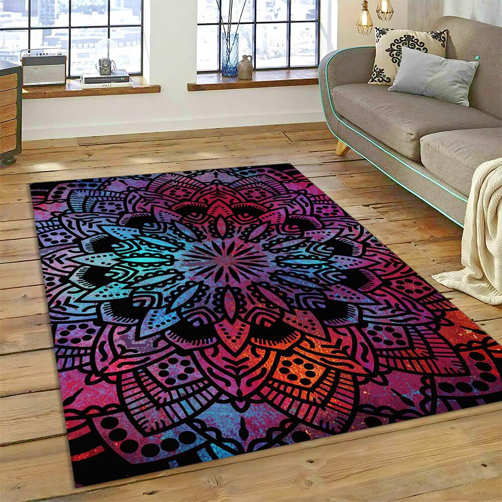 Bohemia Meditation Mandala Flower Carpet Rug for Home Living Room Bedroom Sofa Doormat Deco Mat