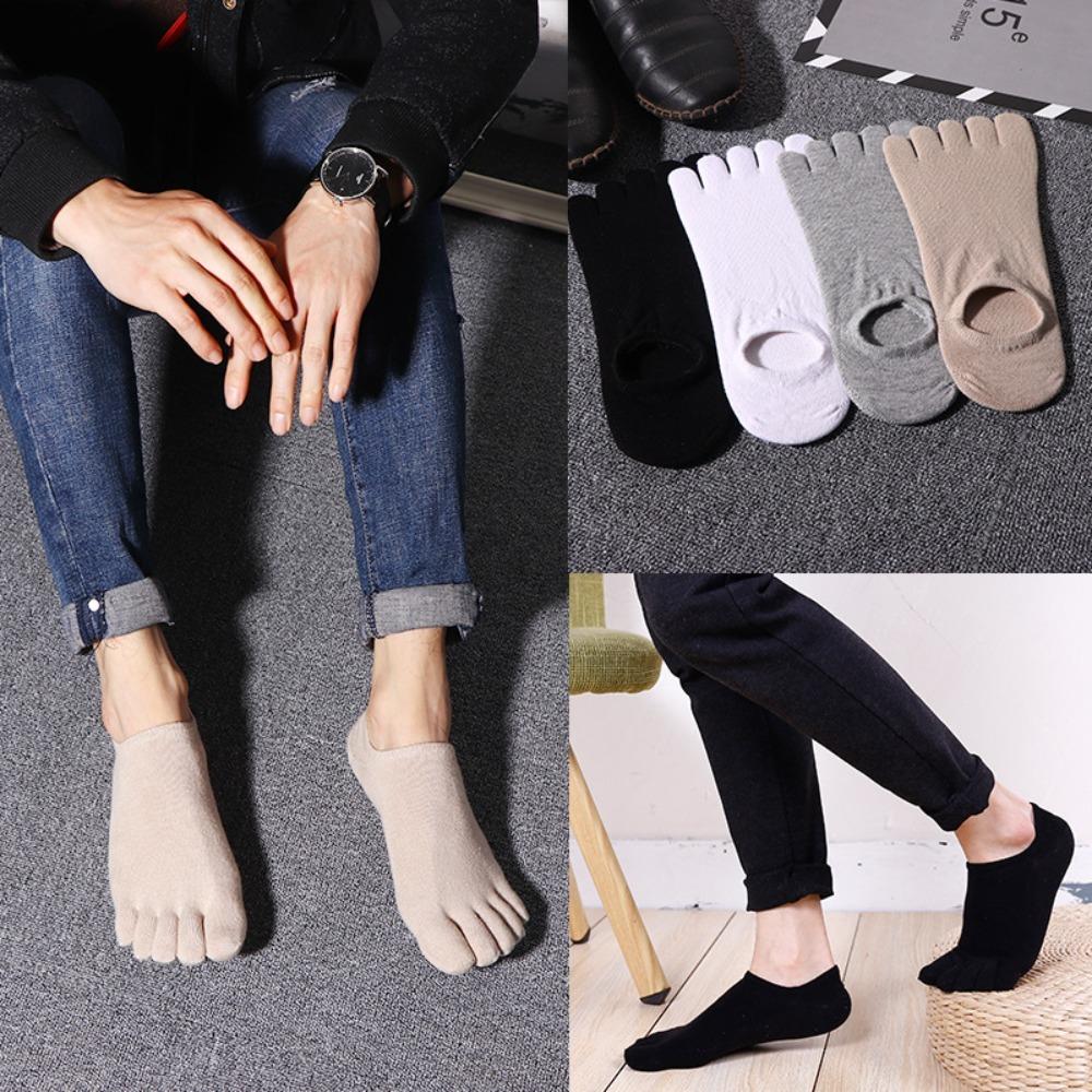 Спортивные носки мужские пятипалые носки хлопковые пятипалые невидимые носки удобные для бега