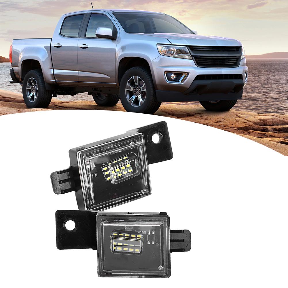 Пара левая правая 15 светодиодов подсветка номерного знака подходит для Chevy Silverado 20142018DC12V