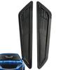 2PCS Car Tuning Hood Carbon Fiber Air Flow Intake Decoration Hood Scoop Bonnet Vent Cover Stickers Decoration Styling Accessory
