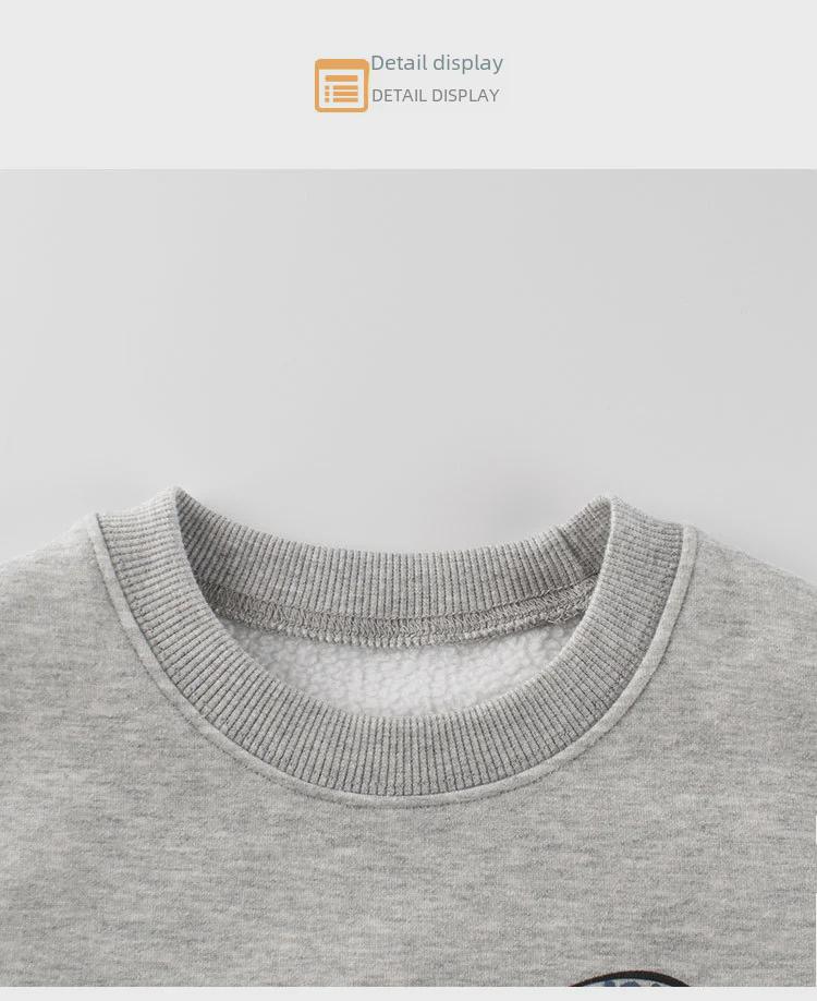 27kids Осенне-зимний свитер с динозавром для мальчиков