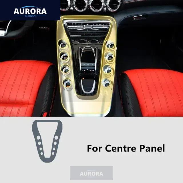 Для Mercedes-Benz GT 15-18 C/R190 Прозрачная защитная пленка из ТПУ для центральной консоли салона автомобиля Антицарапина Ремонтная пленка Модификация